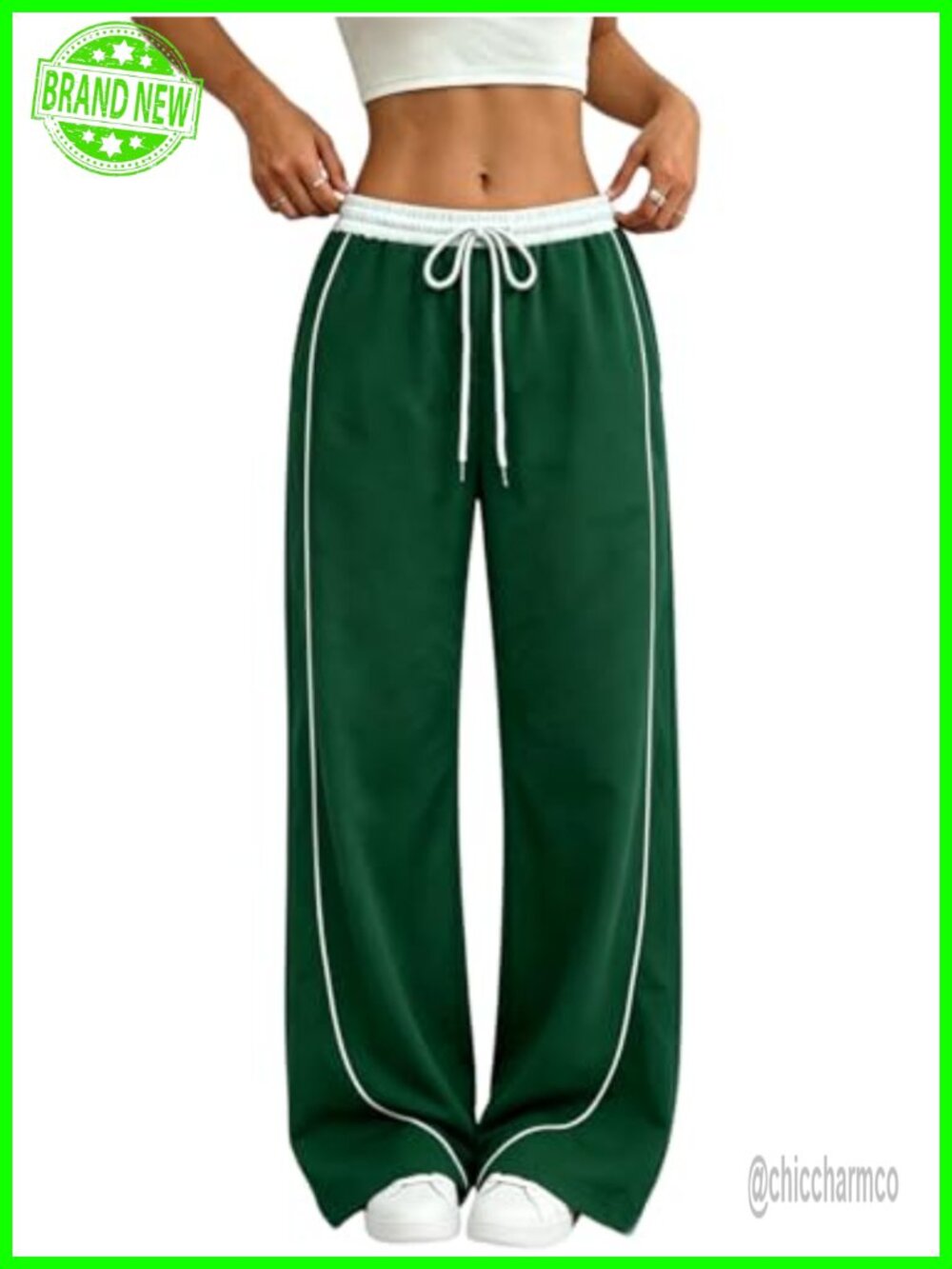 Wide Leg Parachute Cargo Sweatpants Quick Drying Track Trousers